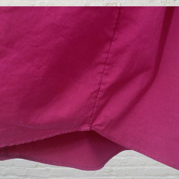 Chico's Rubellite Fuchsia Puff Sleeve Pocket Blouse Size 1/ US M - Picture 11 of 16